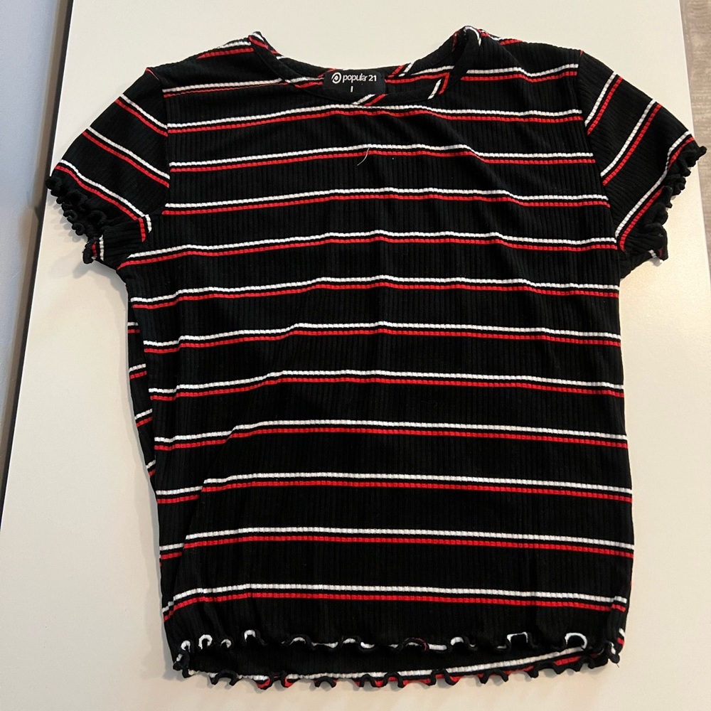 STRIPPED crop top